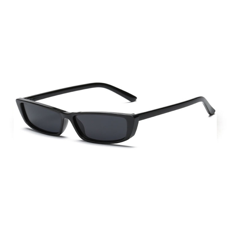 Image of UV400 Sonnenbrille Vintage Look für Männer / Frauen - Schwarz (Schmal) bei Apfelkiste.ch