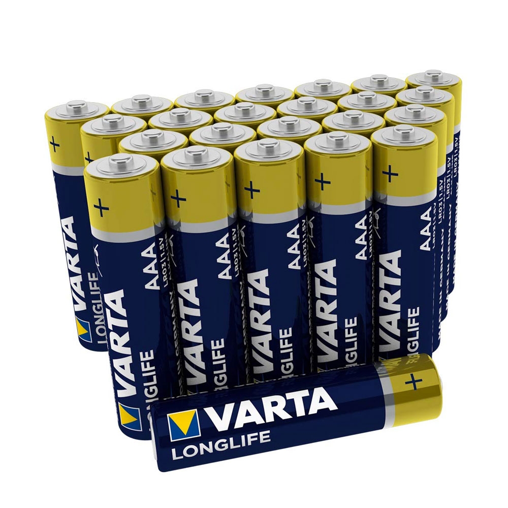 Image of Varta - 24er Pack Longlife AAA Batterie (4103) LR03 Alkaline 1.5V bei Apfelkiste.ch