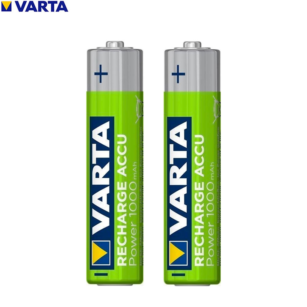2er Pack Wiederaufladbare 1.2 Volt 1000mAh NiMH HR03 Akku Batterie AAA