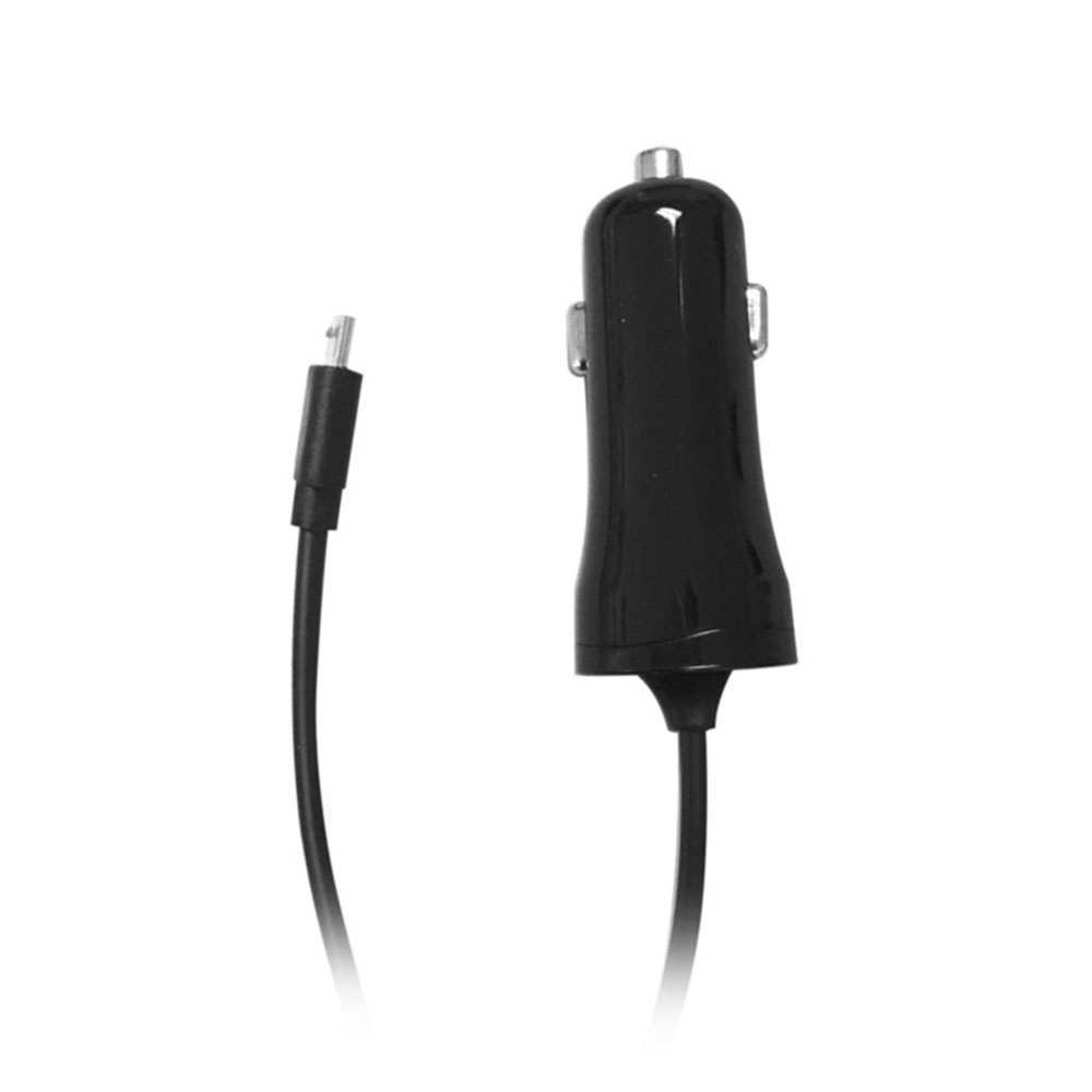 Image of Vivanco - (1m) KFZ Charger Auto Ladegerät + Micro USB Spiral Ladekabel - Schwarz bei Apfelkiste.ch