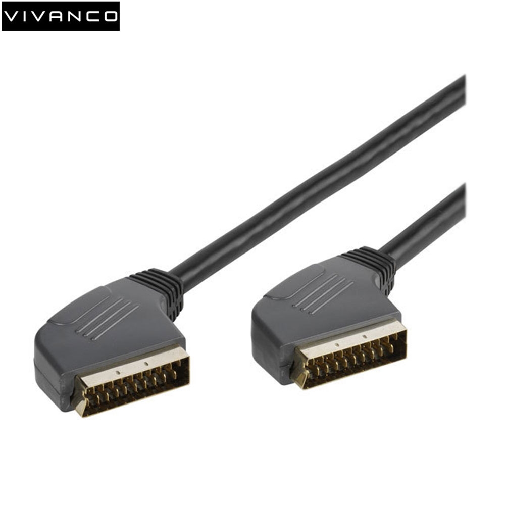 Scart Kabel AV-Kabel Audio- / Video Verbindungskabel 1.5m - Schwarz