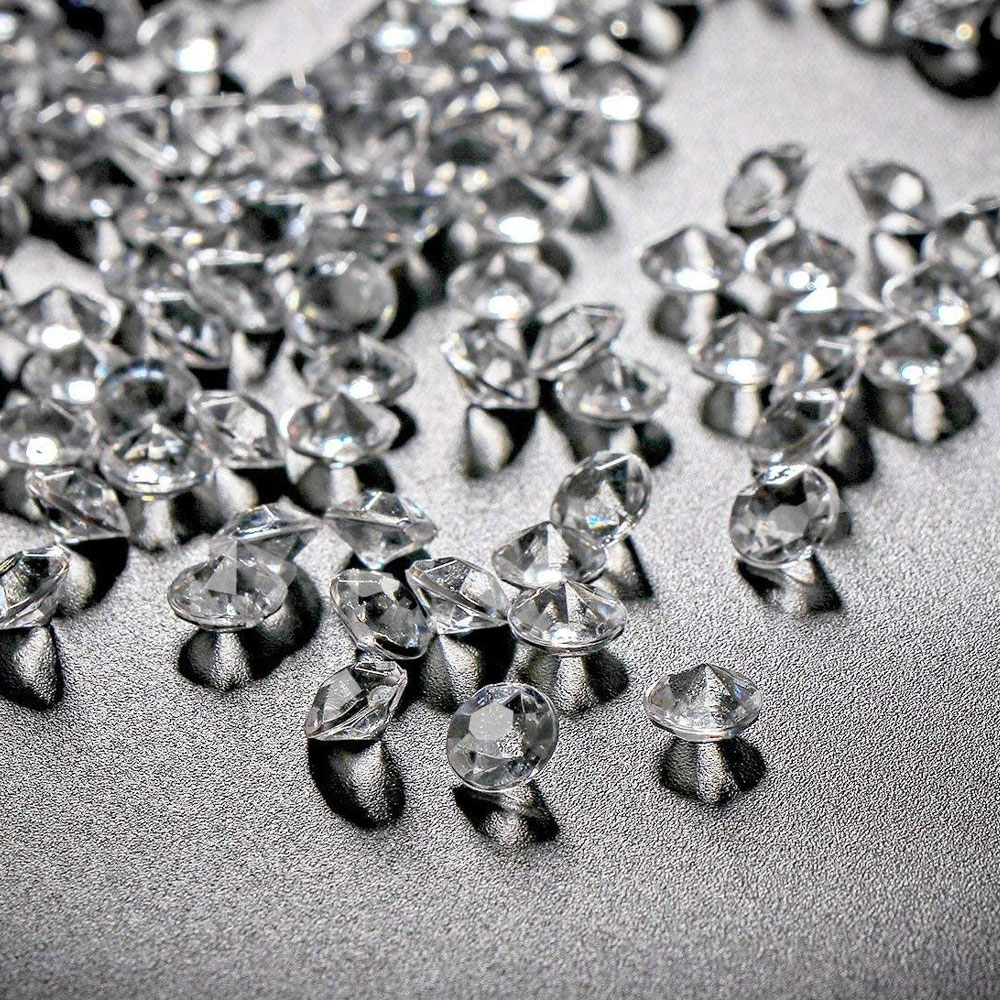Image of (1000er Set) 6mm Bastel Steine im Diamanten Look Tisch Deko Party / Geburtstag / Hochzeit - Transparent bei Apfelkiste.ch