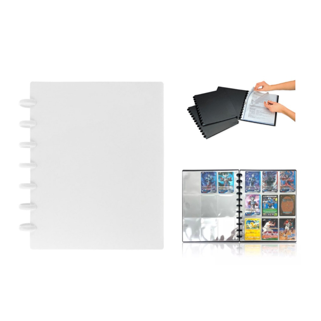 Image of (29x22.4cm) Zeigebuch Sammel Karten Hülle mit herausnehmbaren Schutz Taschen - Transparent bei Apfelkiste.ch