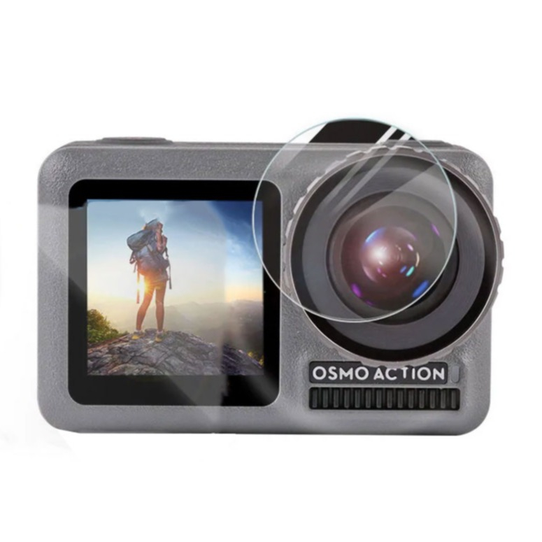 Image of (2er Set) DJI Osmo Action Kamera Panzer Glas 0.2mm bei Apfelkiste.ch