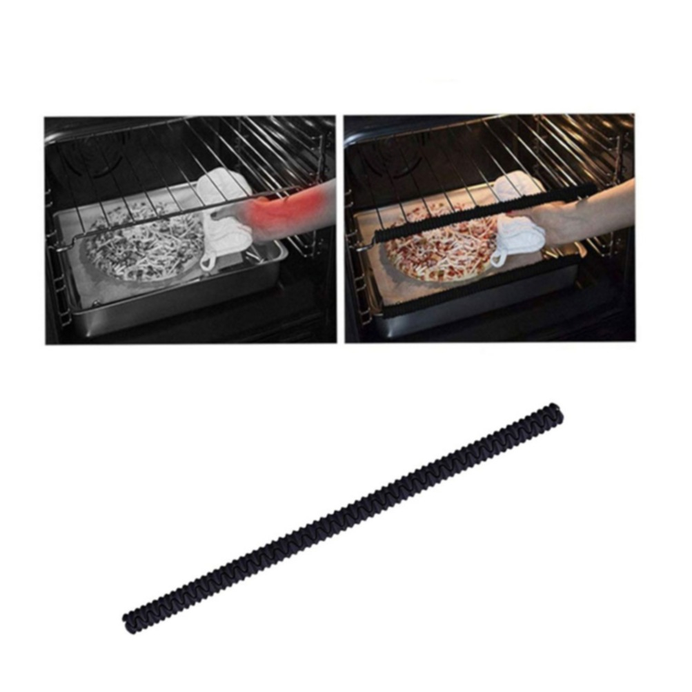 Image of (35cm) Silikon Verbrennungsschutz Backofen Blech / Gitter Schutzleiste - Schwarz bei Apfelkiste.ch