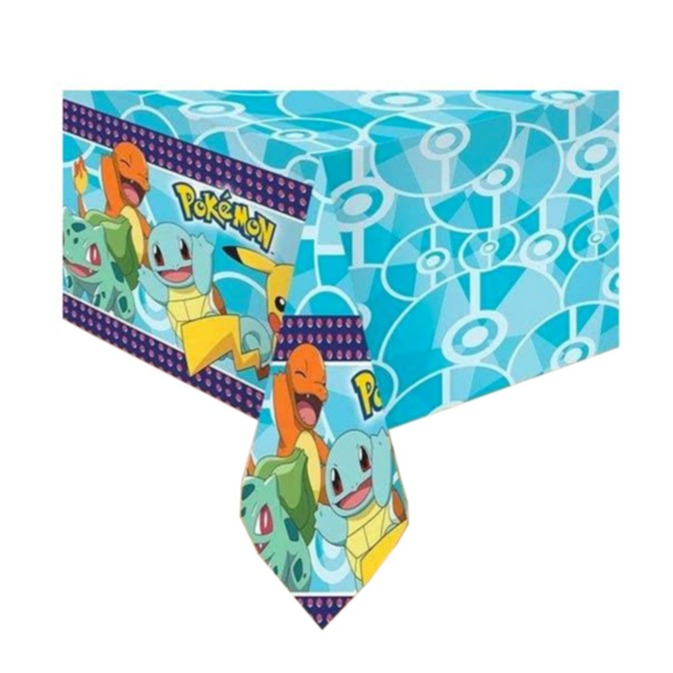 Image of (120x180cm) Einweg Kunststoff Tischdecke Geburtstags Party Tisch Deko Lizenziert - Pokémon bei Apfelkiste.ch