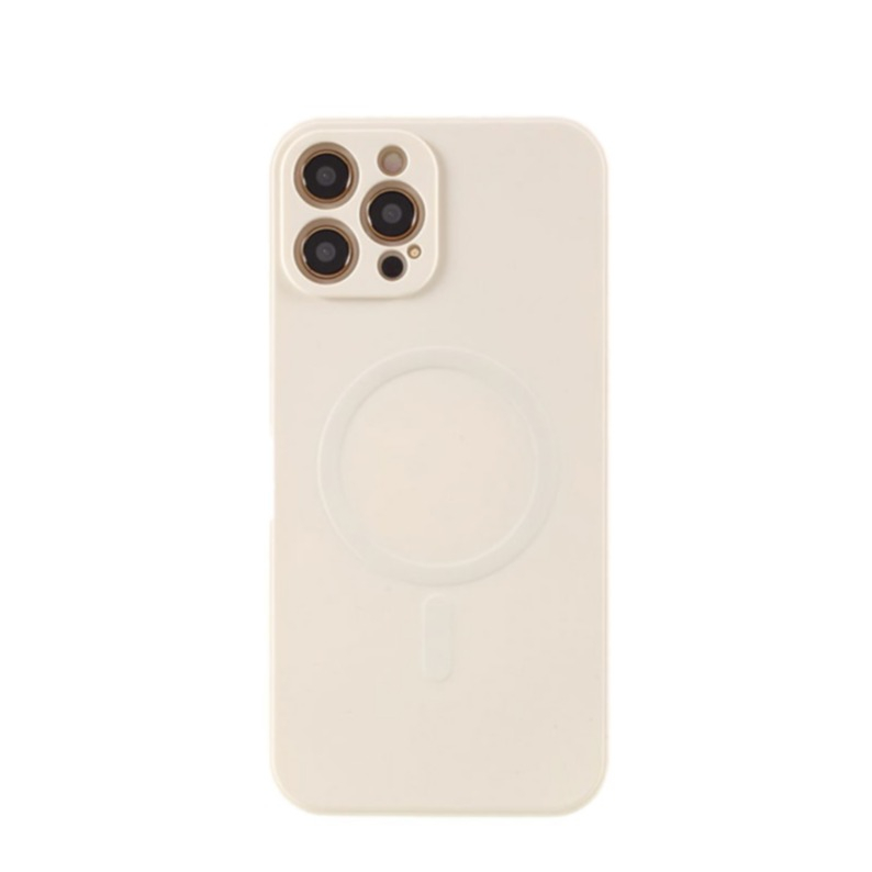 Image of iPhone 12 Pro MagSafe Gummi Case Hülle Kameraschutz - Beige bei Apfelkiste.ch