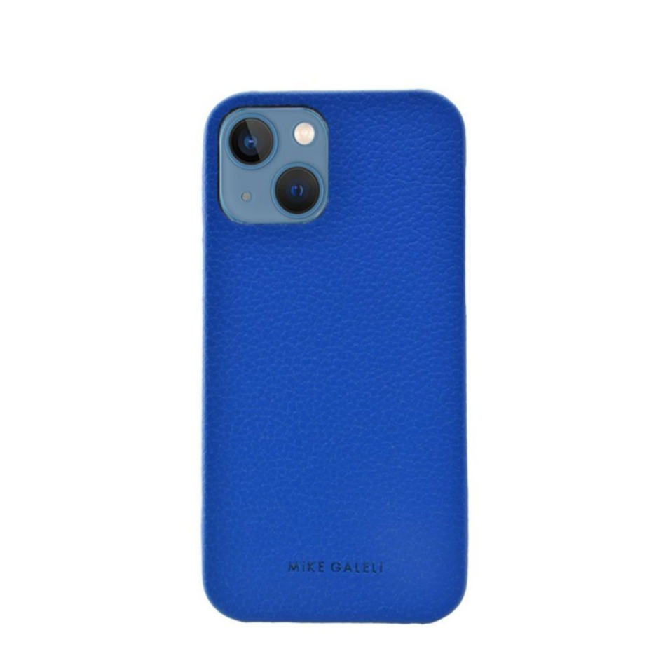 Image of Mike Galeli - iPhone 13 Mini Echtleder Hülle Back Case (LENNYIP13MINI-M03) - Blau bei Apfelkiste.ch