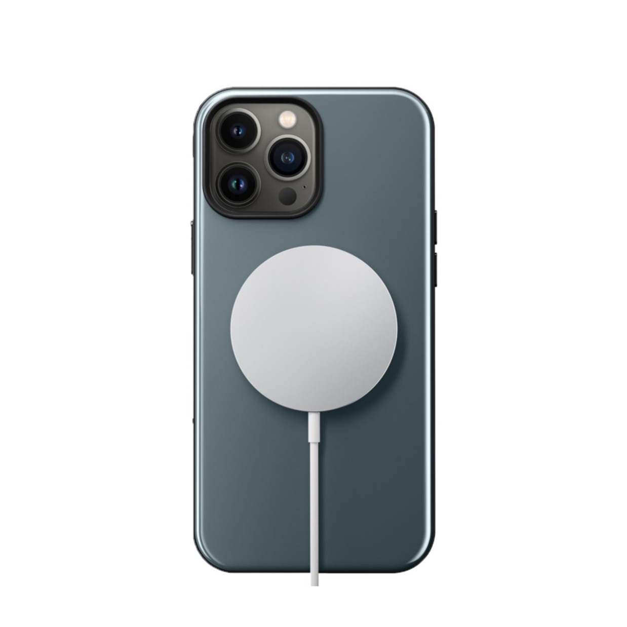 Image of Nomad - iPhone 13 Pro MagSafe Hardcase Hülle Sport Case (NM01046585) - Blau (Glanz) bei Apfelkiste.ch