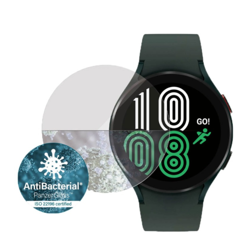 Image of PanzerGlass - Samsung Galaxy Watch 4 (44 mm) Antibakterielle Panzer Glas Display (3649) bei Apfelkiste.ch
