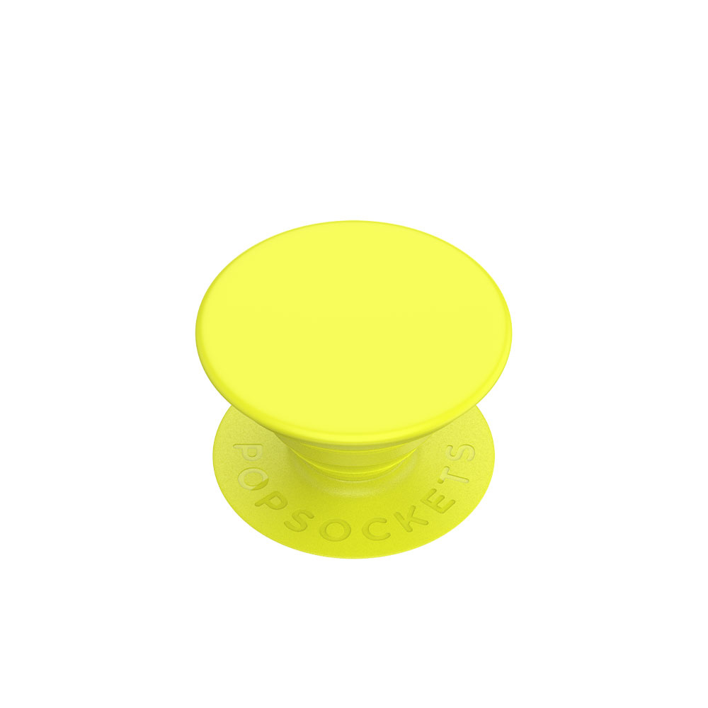 Image of PopSockets - PopGrip Finger Griff Halterung (Austauschbarer Top) für Smartphones / Tablets (802459) - Neon Jolt Yellow bei Apfelkiste.ch