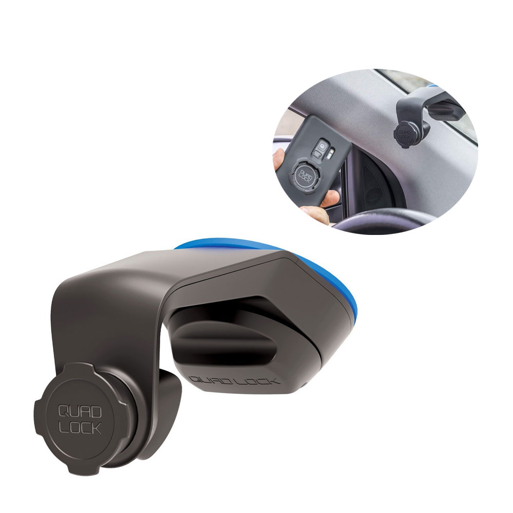 Image of Quad Lock - Car Mount V4 Universal Auto KFZ Saugnapf Halterung 360 Grad (QLM-CAR-4) - Schwarz bei Apfelkiste.ch