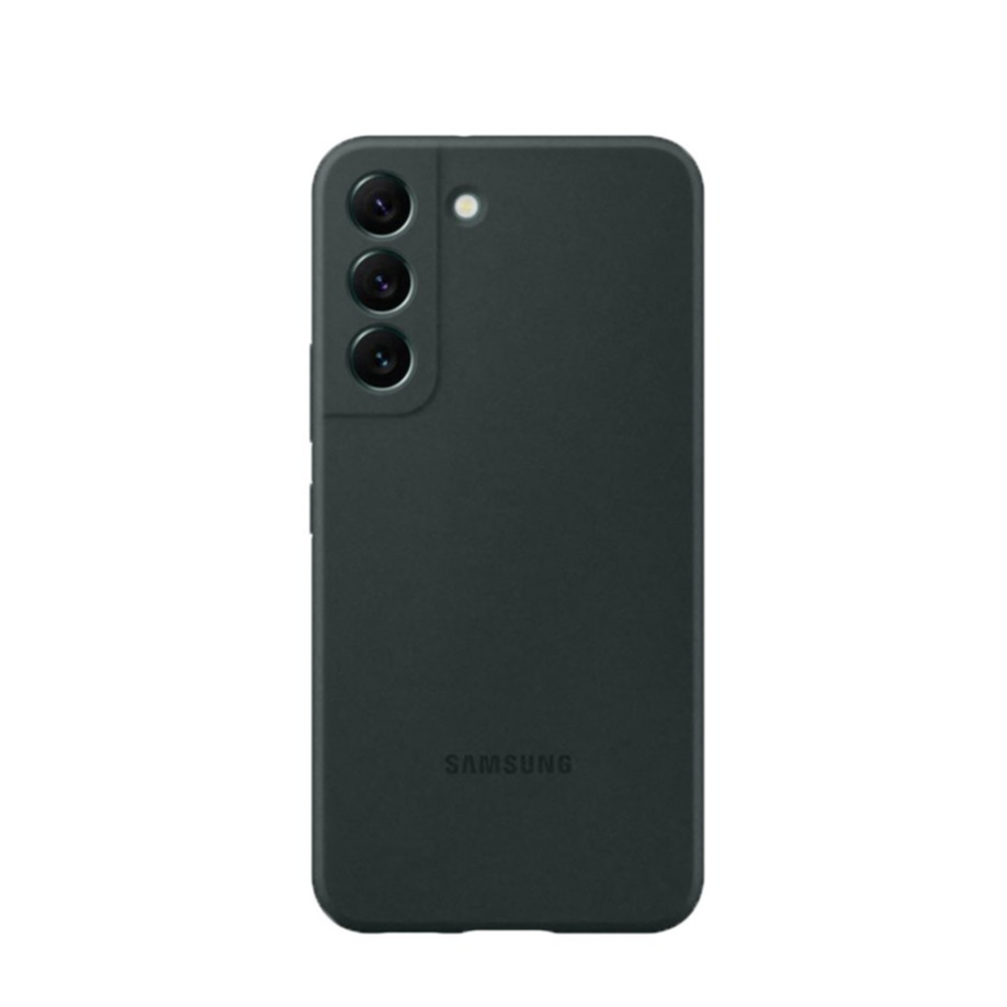 Image of Samsung - Galaxy S22 5G Silikon Cover Hülle (EF-PS901TGEGWW) - Dunkelgrün bei Apfelkiste.ch