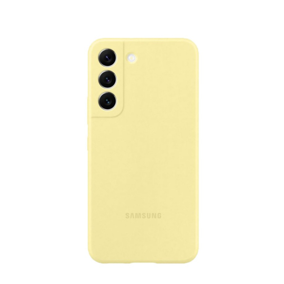 Image of Samsung - Galaxy S22 5G Silikon Cover Hülle (EF-PS901TYEGWW) - Gelb bei Apfelkiste.ch
