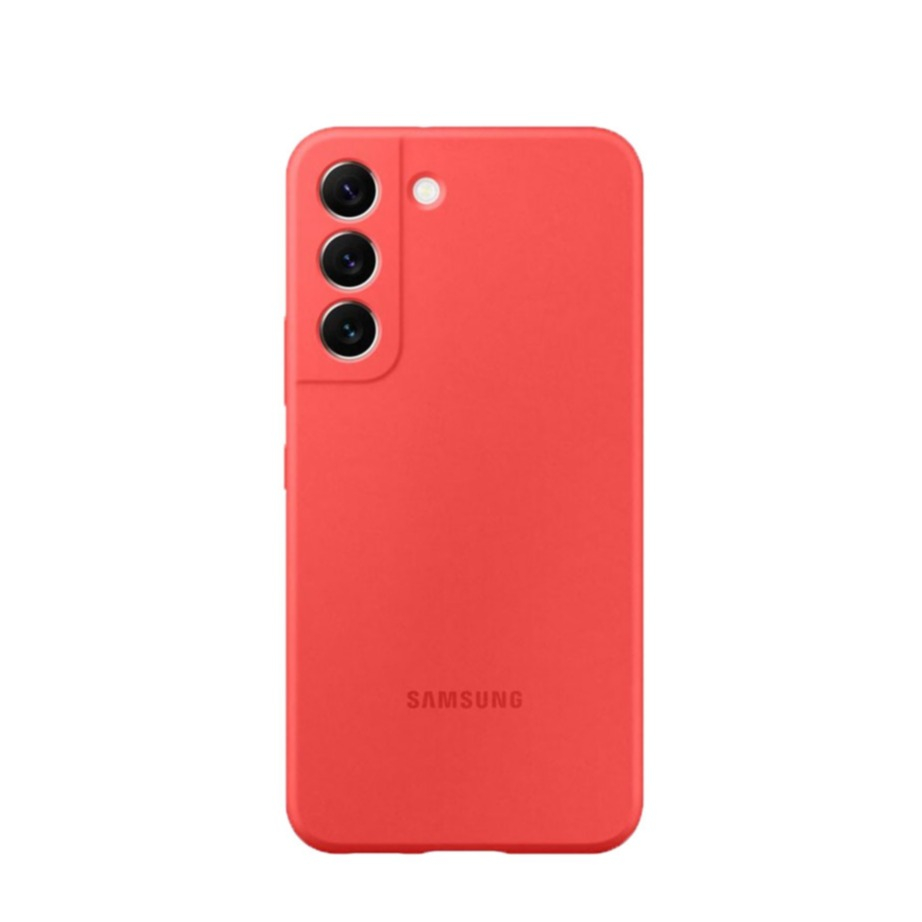 Image of Samsung - Galaxy S22 5G Silikon Cover Hülle (EF-PS901TPEGWW) - Rot bei Apfelkiste.ch