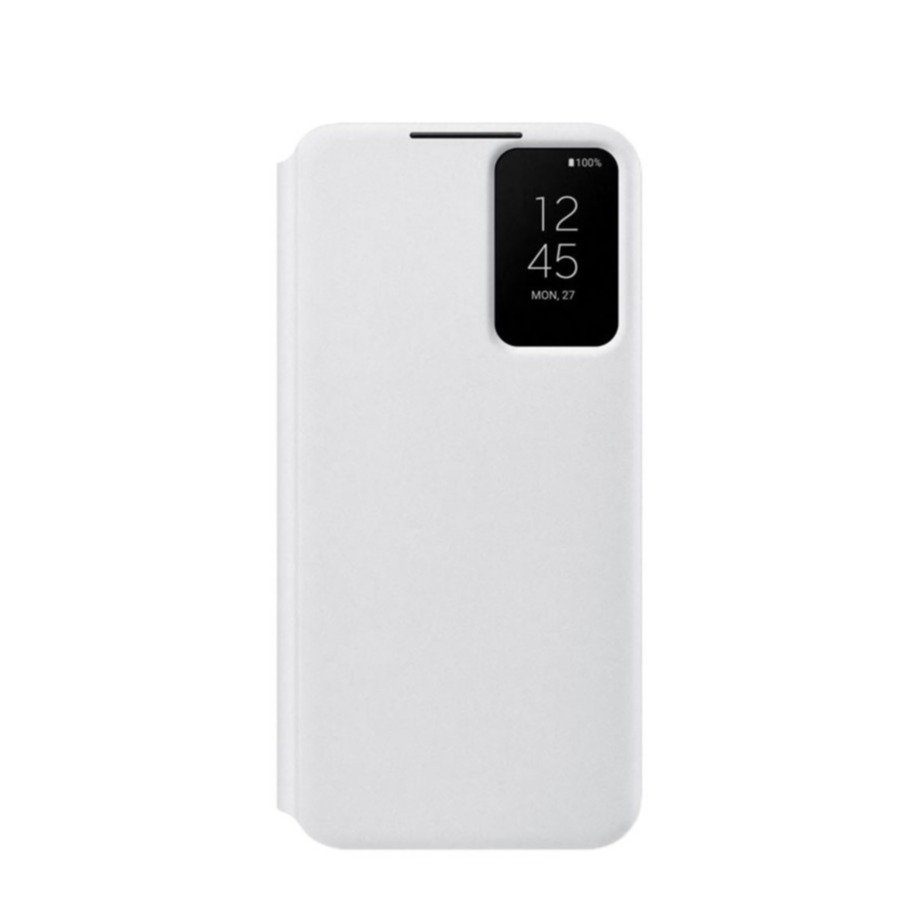Image of Samsung - Galaxy S22+ Plus 5G Antibakterielle Smart Clear View Cover Flipcase Hülle (EF-ZS906CWEGEW) - Weiss bei Apfelkiste.ch