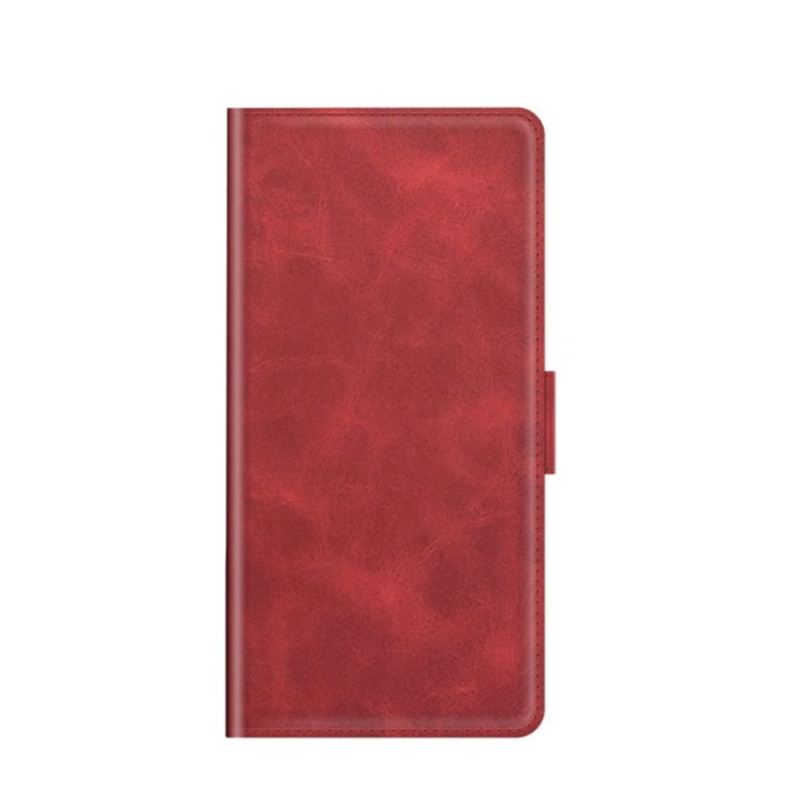 Image of Samsung Galaxy S22 Ultra 5G Vintage Leder Tasche Flip Cover Fashion Design - Rot bei Apfelkiste.ch