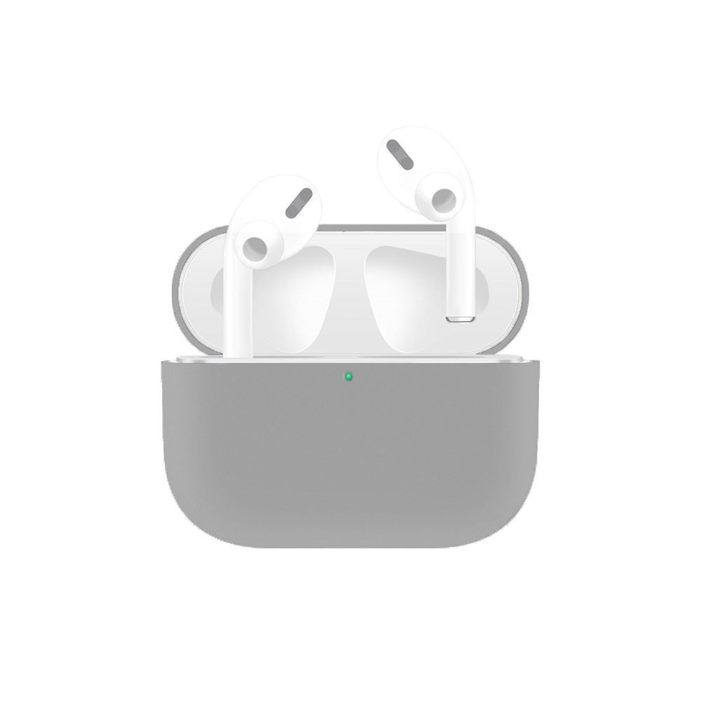 Image of AirPods Pro Silikon Case Schutzhülle Ultra Thin Abdeckung - Grau (Matt) bei Apfelkiste.ch