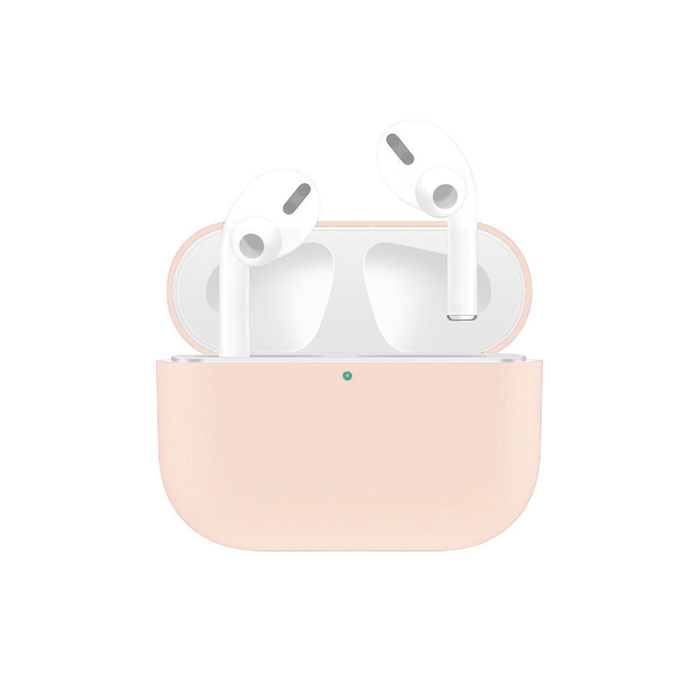 Image of AirPods Pro Silikon Case Schutzhülle Ultra Thin Abdeckung - Hellrosa (Matt) bei Apfelkiste.ch