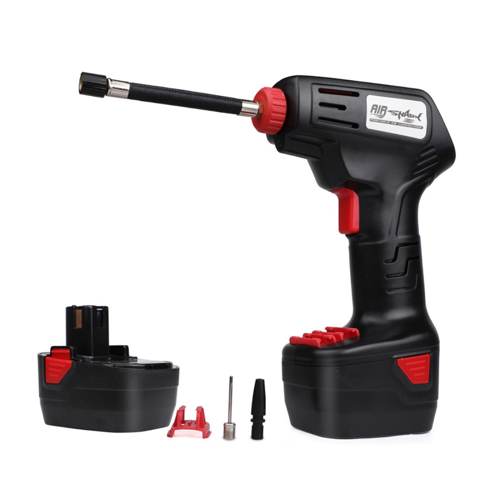 Image of 12V (120-300PSI) Autoreifen Luftpumpe 10A Kabelloser Mini Kompressor Vollautomatisch bei Apfelkiste.ch