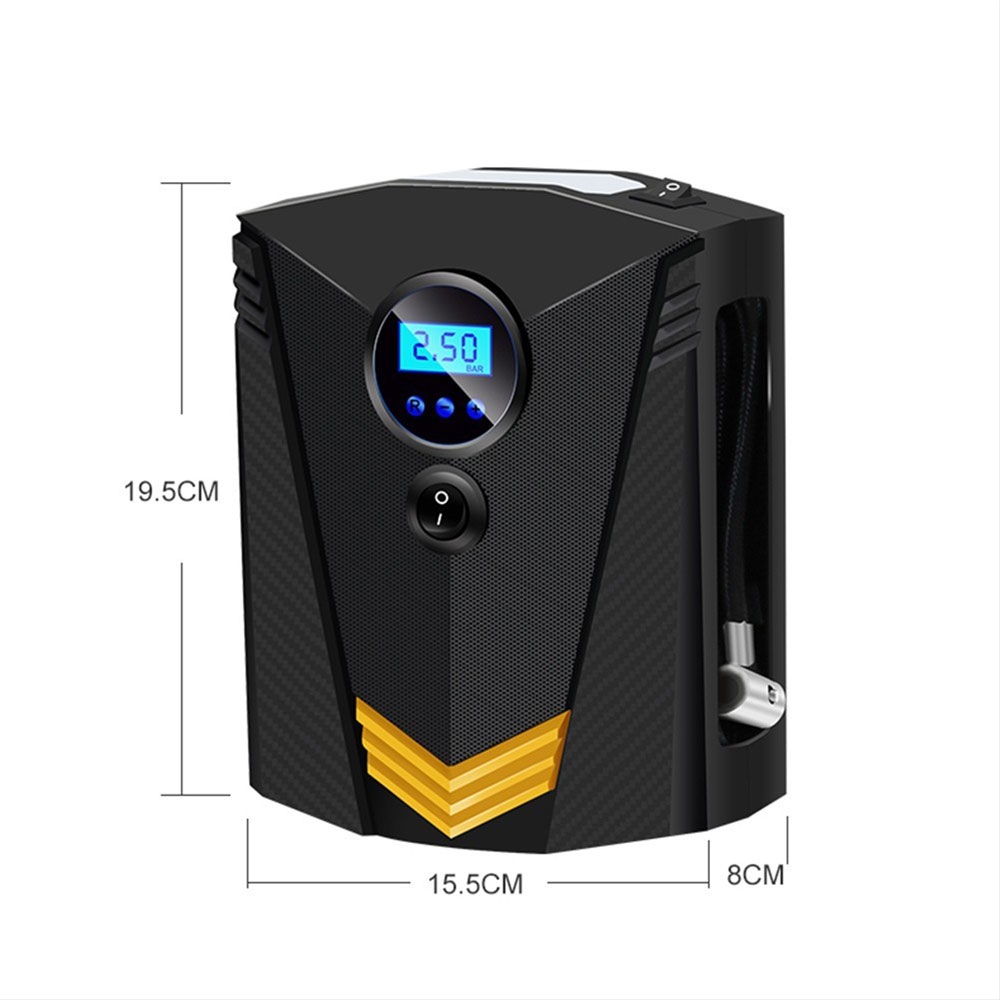 Automatische 120W Autoreifen Luftpumpe in Schwarz