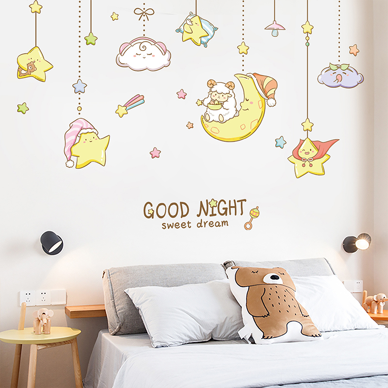 Image of (78x136cm) Wandtattoo Aufkleber Wandsticker - Good Night bei Apfelkiste.ch