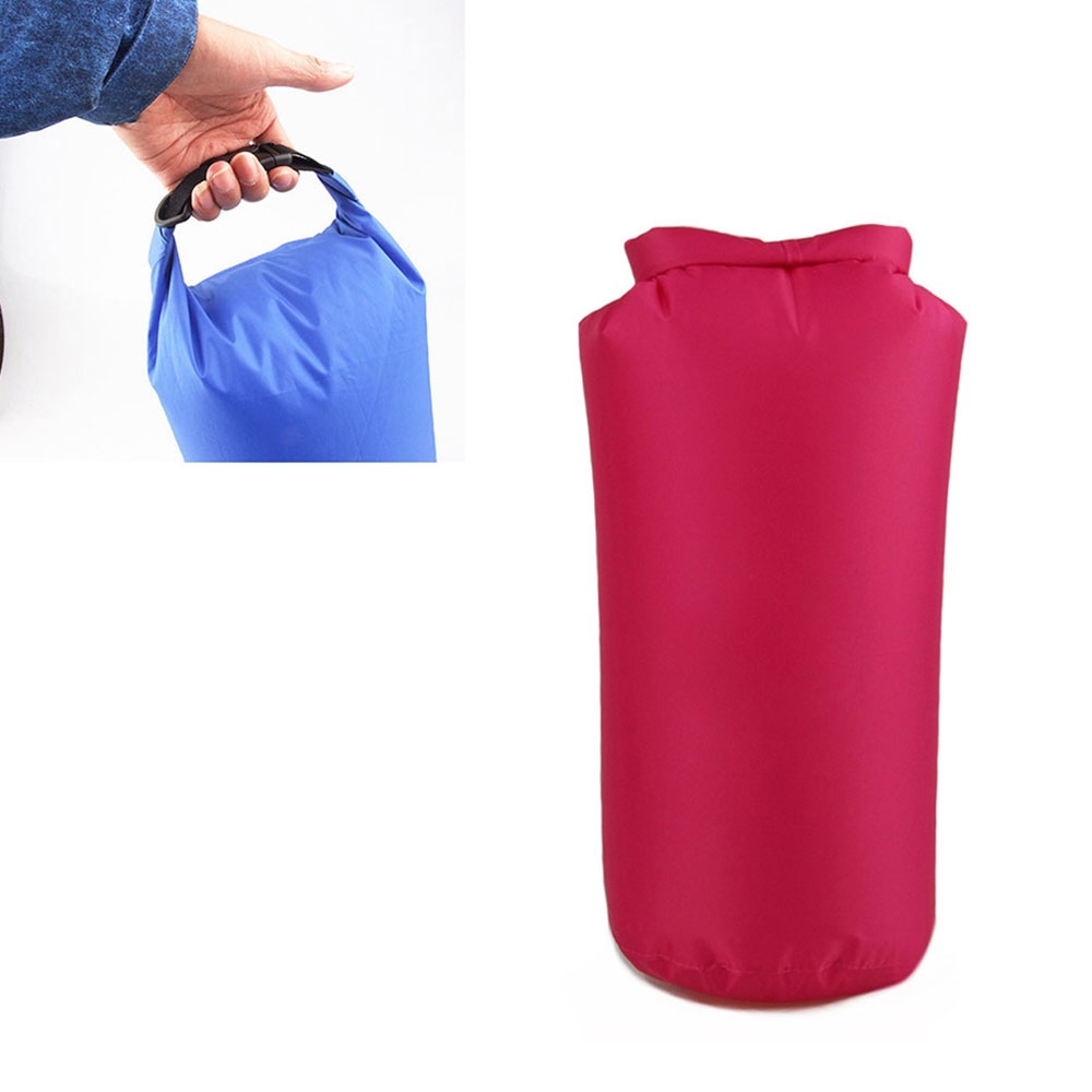 Wasserfeste Tasche Beutel Dry Bag Packsack Schwimmsack 15 Liter - Pink