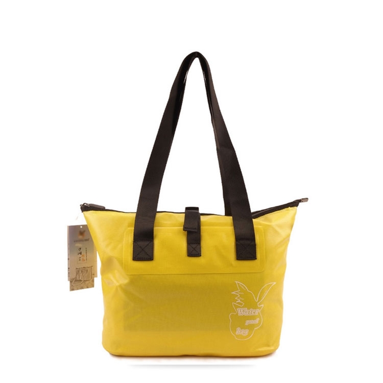 Wasserfeste Strandtasche Tragetasche Packsack 34x41cm - Gelb