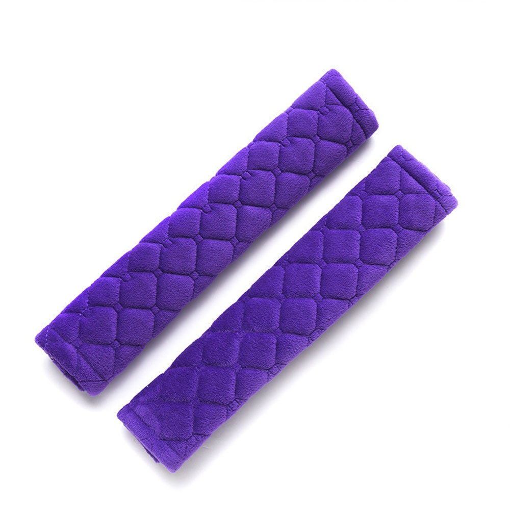 (2er Set) Weiche Auto Gurtpolster Schulterpolster für den Sicherheitsgurt - Violett (Lila)