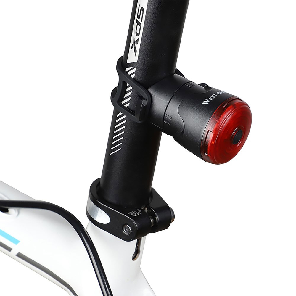 Image of West Biking - USB Velo Fahrrad Rücklicht LED Bremslicht Warnlicht Rot (Spritzwasserfest) bei Apfelkiste.ch