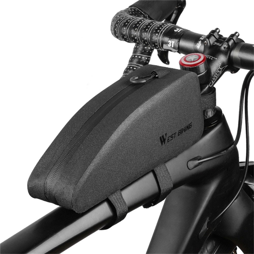 Image of West Biking - (Gr. S) 25 x10.5x6.3 Universal Fahrrad Velo Smartphone Tasche für den Fahrrad Rahmen - Schwarz bei Apfelkiste.ch