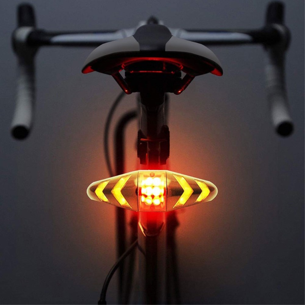 Image of 2in1 Wiederaufladbares USB Velo Fahrrad Blinker Rücklicht LED Bremslicht Warnlicht (Spritzwasserfest) bei Apfelkiste.ch