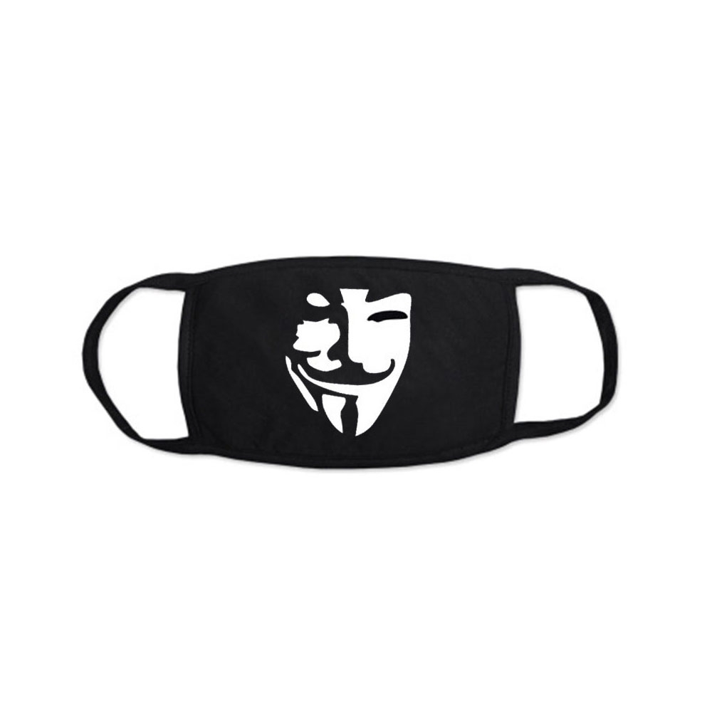 Image of Wiederverwendbare Stoff Mundschutz Hygiene Atemschutzmaske Staubschutzmaske - Guy Fawkes bei Apfelkiste.ch