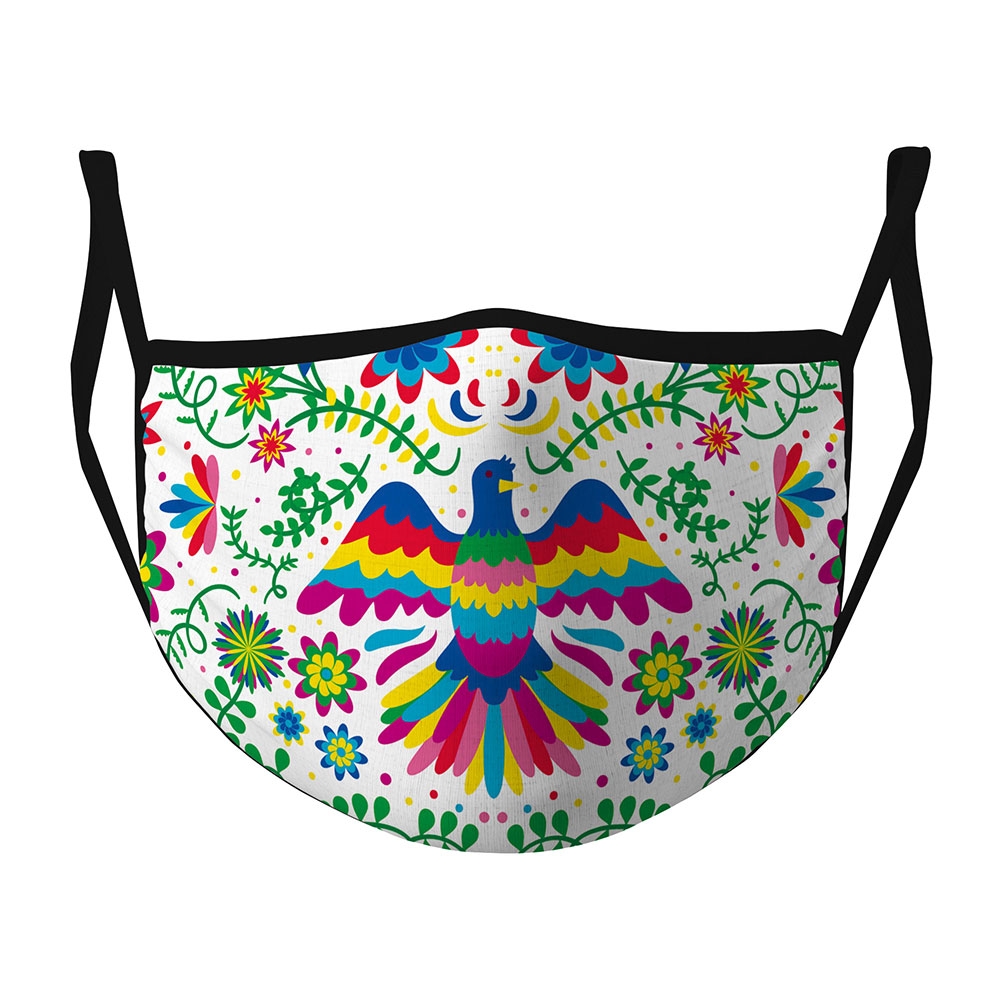 Image of Wiederverwendbare Stoff Mundschutz Hygiene Atemschutzmaske Staubschutzmaske - Bunter Vogel bei Apfelkiste.ch