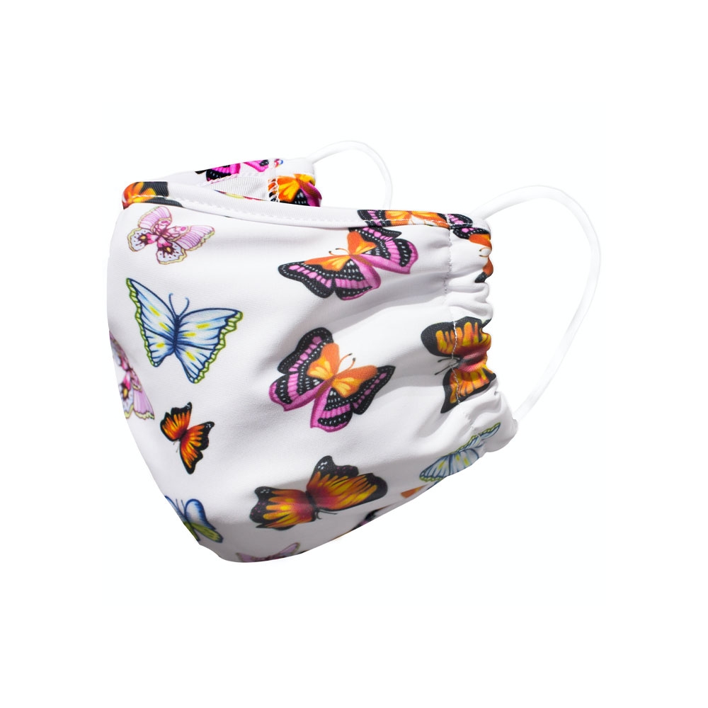 Image of Wiederverwendbare Stoff Mundschutz Hygiene Atemschutzmaske Staubschutzmaske - Schmetterling bei Apfelkiste.ch