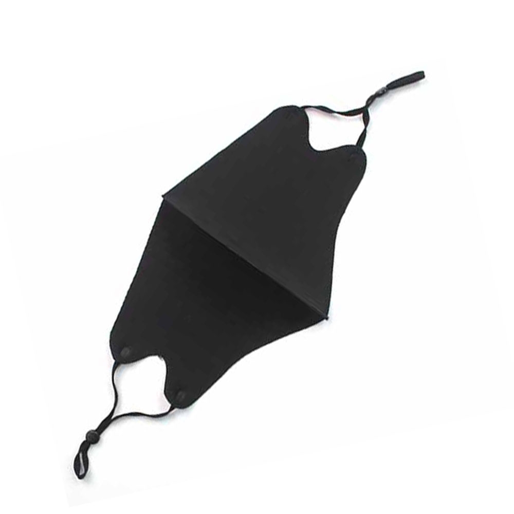 Image of Wiederverwendbare Stoff Mundschutz Hygiene Atemschutzmaske Staubschutzmaske (Grössenverstellbar) - Schwarz bei Apfelkiste.ch