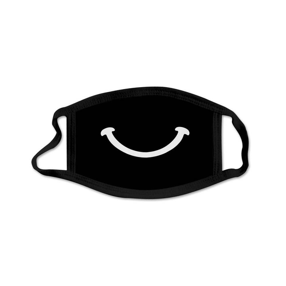 Image of Wiederverwendbare Stoff Mundschutz Hygiene Atemschutzmaske Staubschutzmaske - Smile bei Apfelkiste.ch