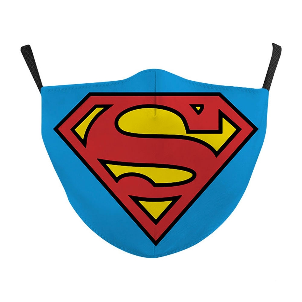 Wiederverwendbare Stoff Mundschutz Hygiene Atemschutzmaske Staubschutzmaske (Grössenverstellbar) - Superheld