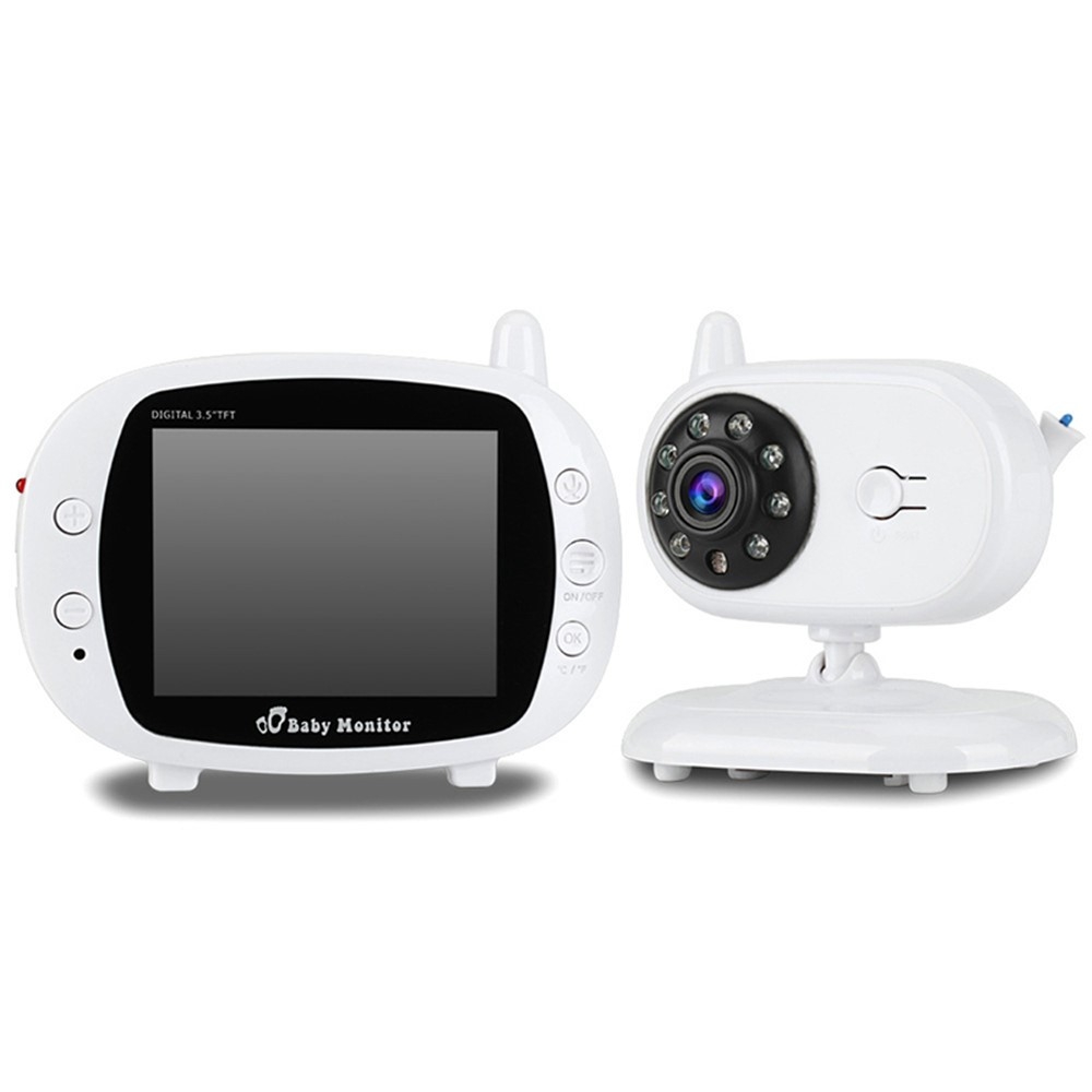 3.5 Wireless Funk Babyphone Baby Babyfon Monitor Nachtsicht Temperatur Kamera 