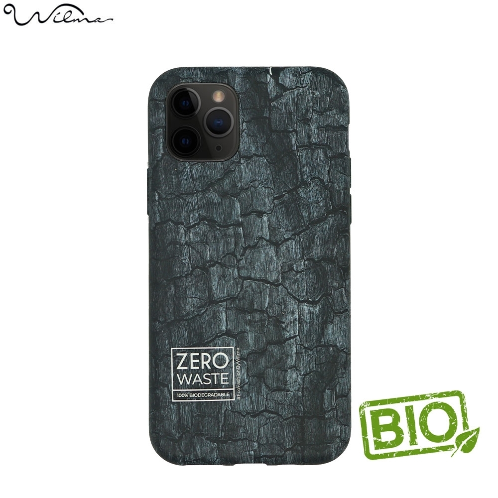 iPhone 12 Mini Schutzhülle Eco Friendly Biobasiert Nachhaltig Kompostierbar Climate Change - Kohle