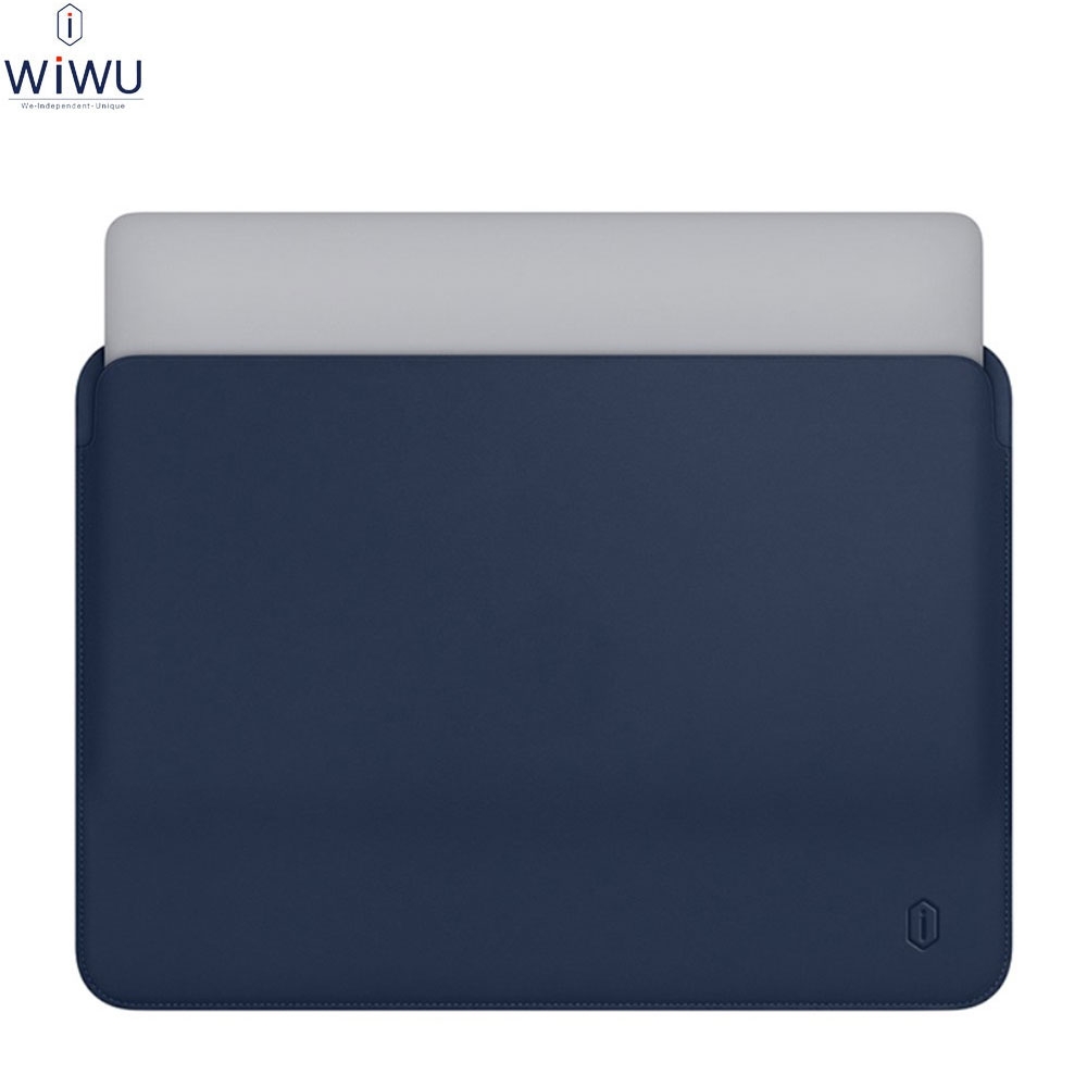 15.4" Notebook Leder Tasche Sleeve MacBook Pro (2017) / MacBook Pro Retina - Dunkelblau