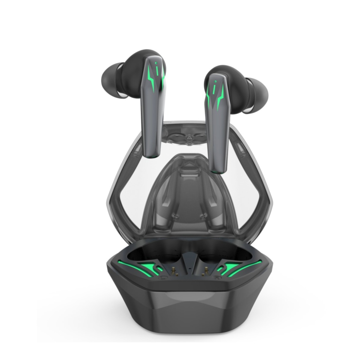 Image of Wiwu - Kabelloses Gaming-Headset TWS Bluetooth 5.0 Kopfhörer - Dunkelgrau bei Apfelkiste.ch