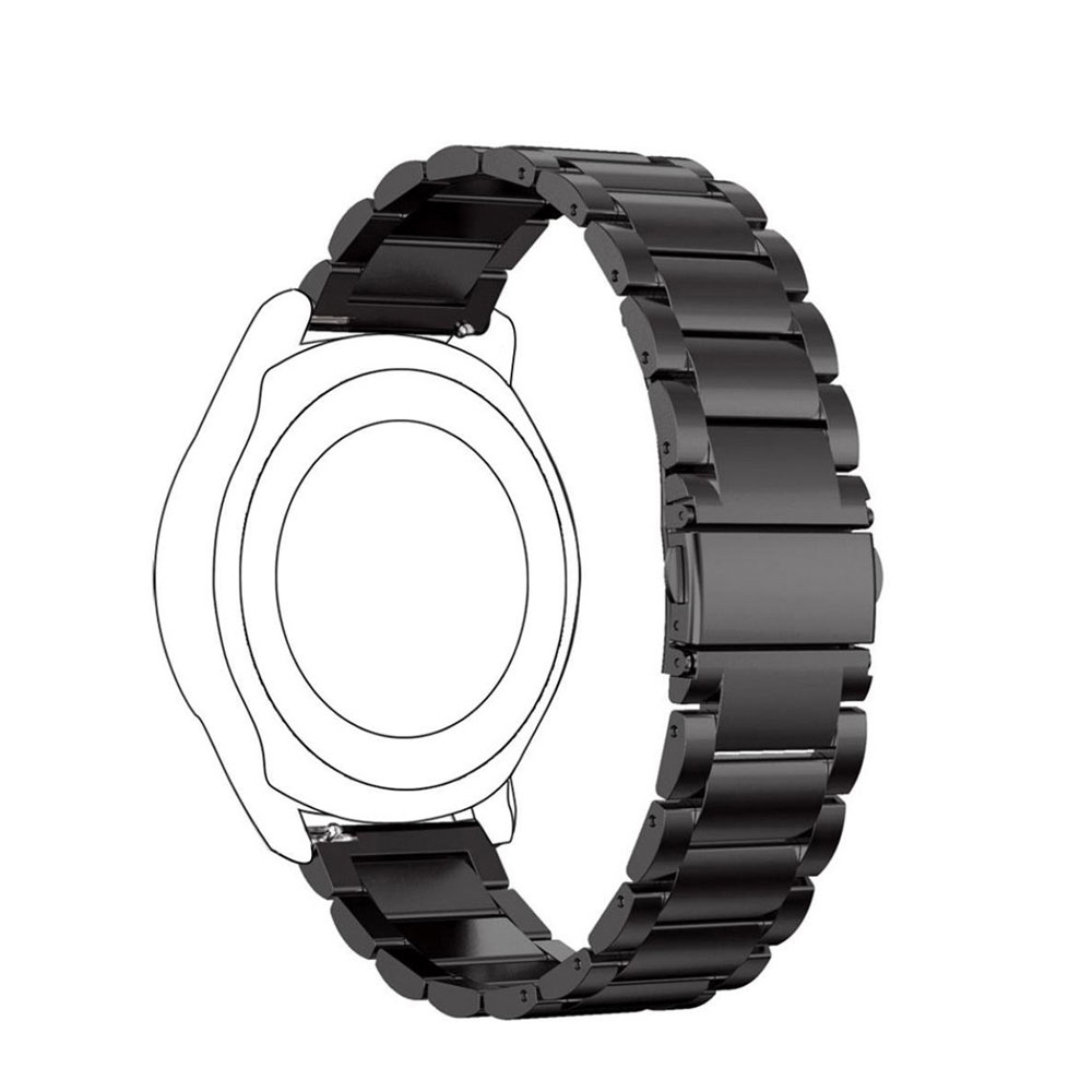 Image of Amazfit Bip S / Amazfit GTS / Amazfit Bip Lite Edelstahl Armband - Schwarz bei Apfelkiste.ch