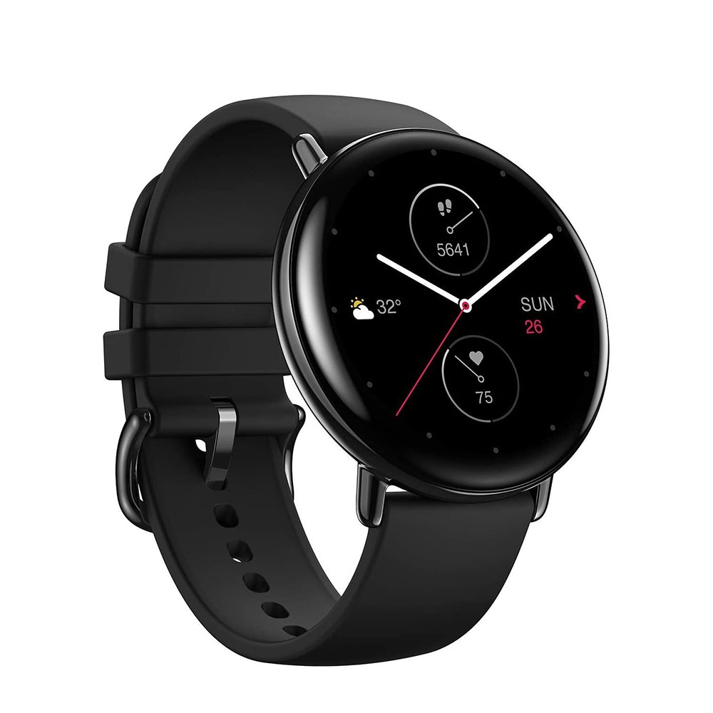 Image of Zepp (by Xiaomi*) - E (42mm / Round) GPS Bluetooth Fitness Tracker Armband 5ATM (A1936) - Polarnacht Schwarz bei Apfelkiste.ch