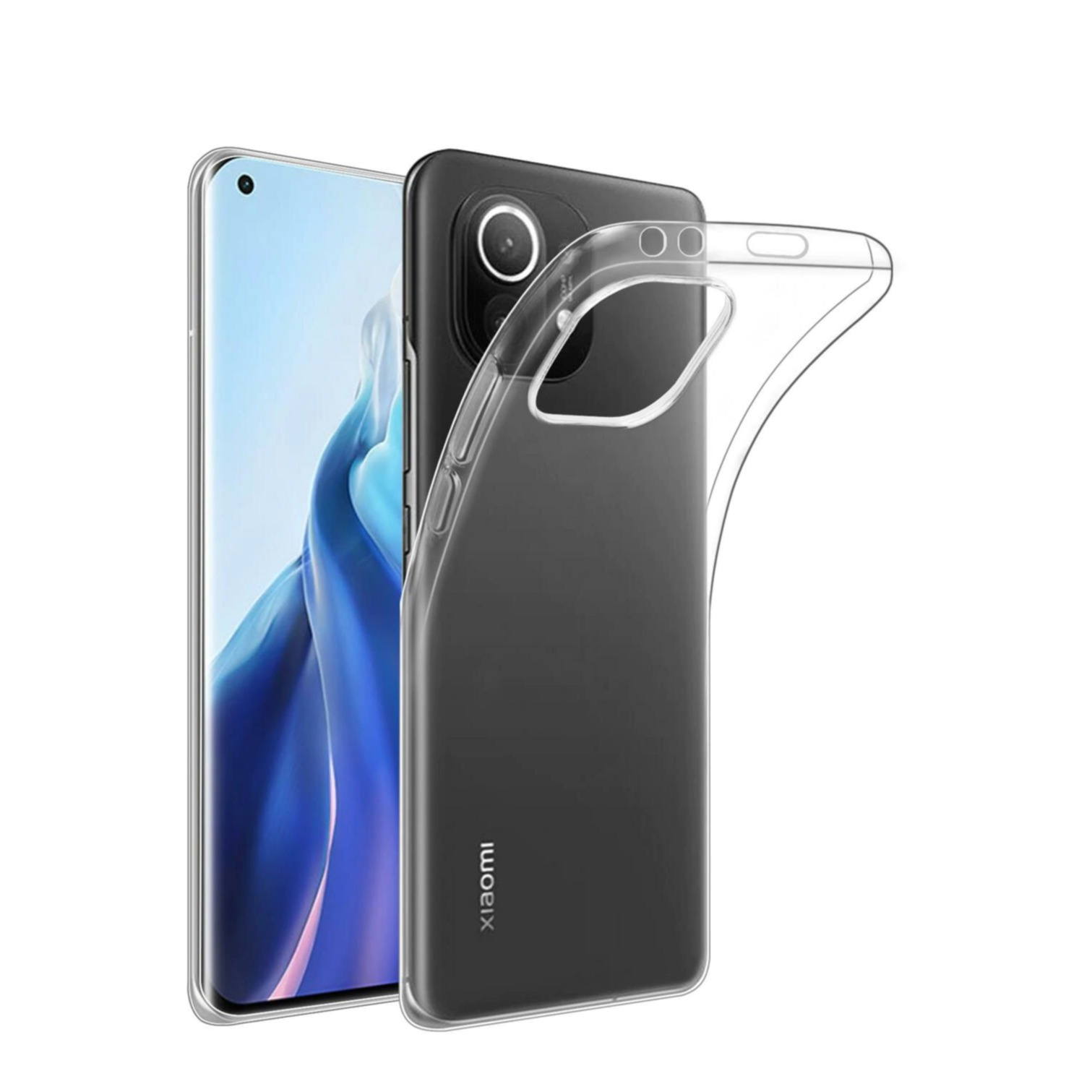 Image of Xiaomi Mi 11 Gummi Case Schutzhülle - Transparent bei Apfelkiste.ch