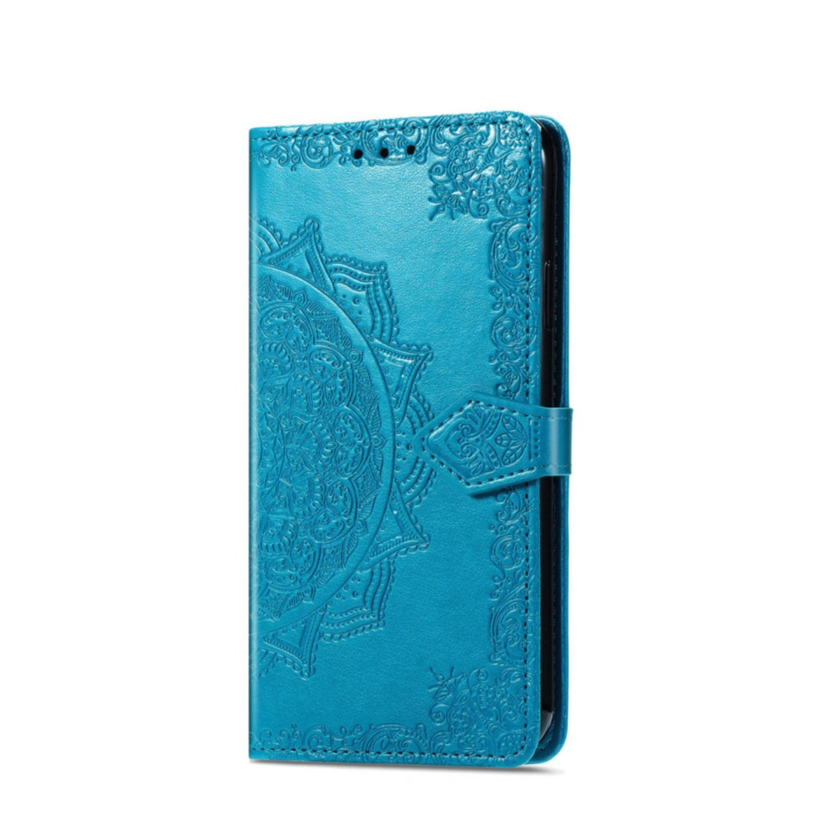 Image of Xiaomi Mi 11 Leder Tasche Flip Cover Mandala - Blau bei Apfelkiste.ch