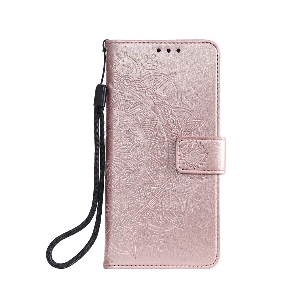 Image of Xiaomi Mi 11 Leder Tasche Wallet - Mandala Flowers - Roségold bei Apfelkiste.ch