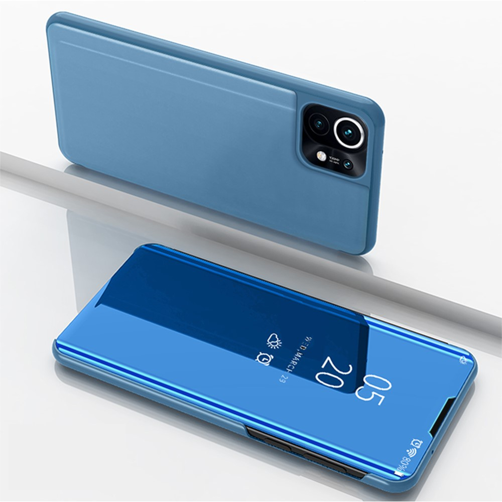 Image of Xiaomi Mi 11 Clear View Standing Cover Hülle - Blau bei Apfelkiste.ch