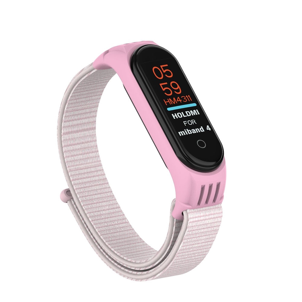 Image of (Gr. XS) Xiaomi Mi Band 4 / Mi Band 3 Nylon Klettverschluss Armband (Gelenkumfang 140 - 230mm) - Rosa bei Apfelkiste.ch