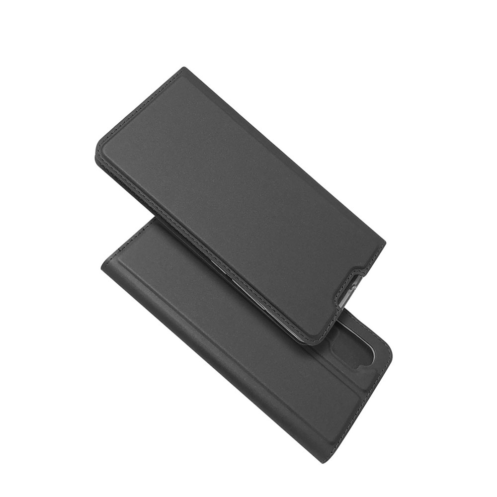Image of Xiaomi Mi Note 10 Pro / Note 10 Flip Wallet Cover Leder Tasche - Schwarz bei Apfelkiste.ch